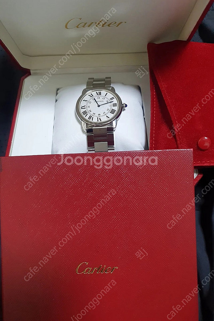 까르띠에 롱드솔로 36mm 브레이슬릿--4
