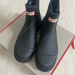 헌터 첼시 블랙 무광 레인부츠 240