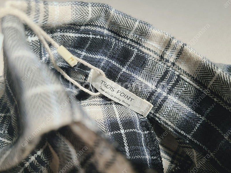 새상품 XL ) 체크셔츠 강아지옷 반려견 애견의류 봄가을룩 레이어드룩 트로이스포인트--8