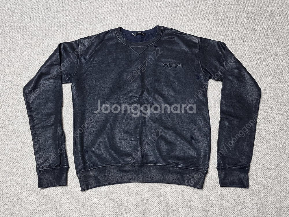 디스퀘어드 워싱 맨투맨 타미 집업 자켓--0