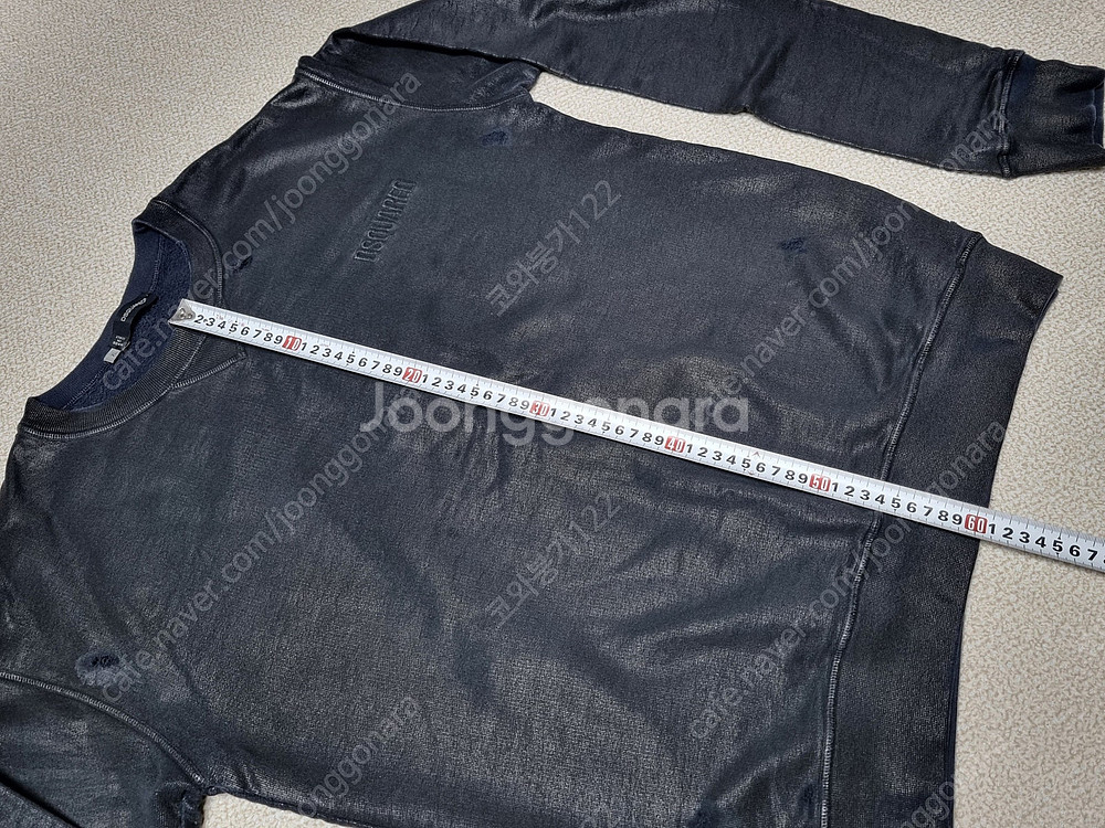 디스퀘어드 워싱 맨투맨 타미 집업 자켓--2