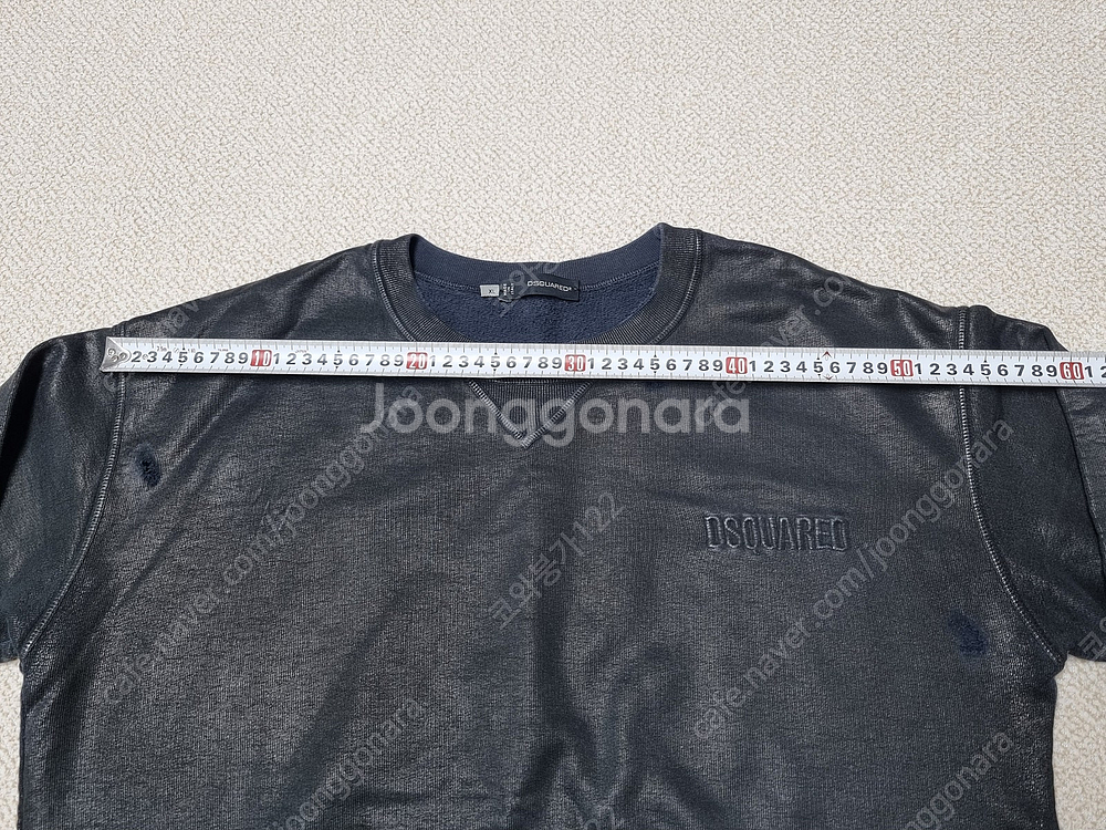 디스퀘어드 워싱 맨투맨 타미 집업 자켓--3