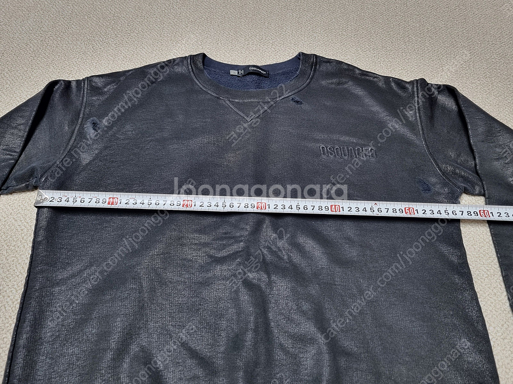 디스퀘어드 워싱 맨투맨 타미 집업 자켓--4