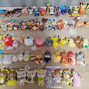 아이러브뮤, 판쵸 이브이, 메타몽, 피카츄, 해무기, 나몰빼미, 블래키, 리락쿠마, 스미코구라시 등 일본 정품 소형 인형 팝니다. (미사용)