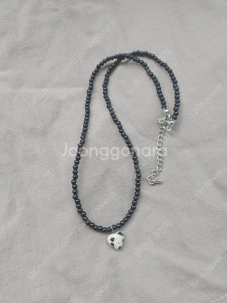 핸드메이드 진주목걸이 비즈목걸이 새제품 택포만원--1