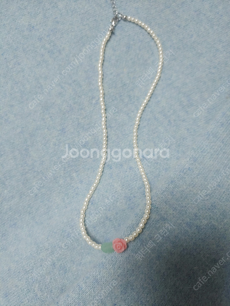 핸드메이드 진주목걸이 비즈목걸이 새제품 택포만원--6