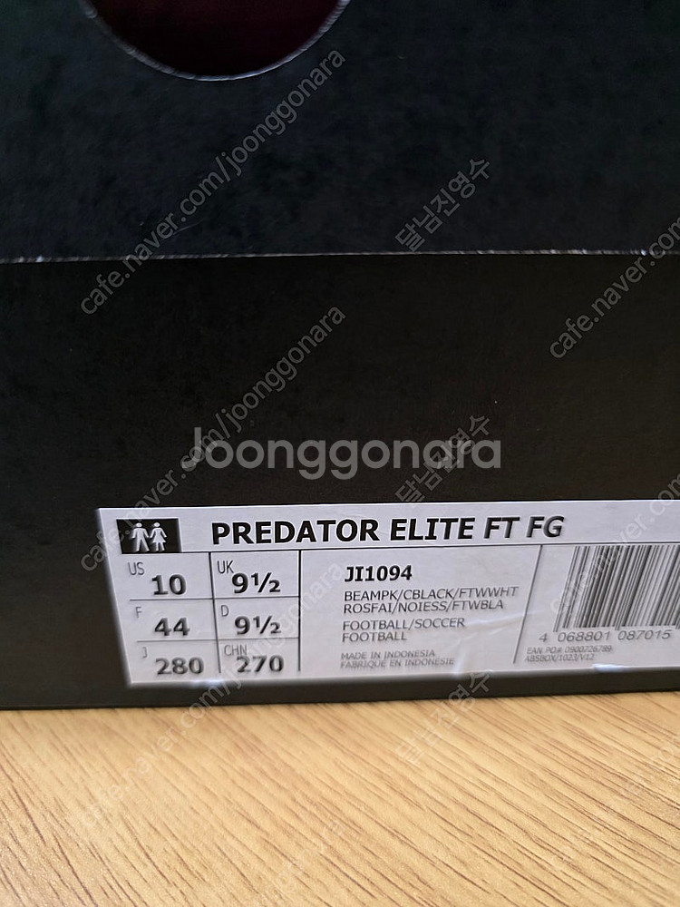 프레데터 엘리트 FT FG 280 베컴 새상품/아디다스프레데터엘리트 FG 폴드 오버 텅 Moments 한정판 JH9...--2