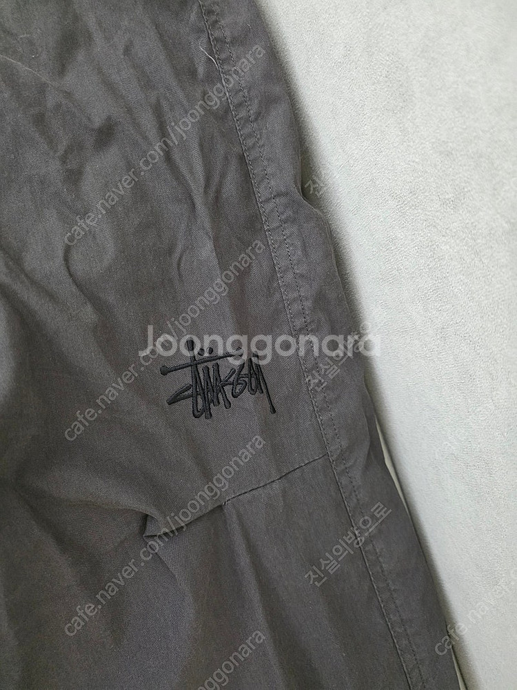 스투시 나이코 오버 트라우저 워시드 블랙 팬츠 XL사이즈 판매합니다.--3