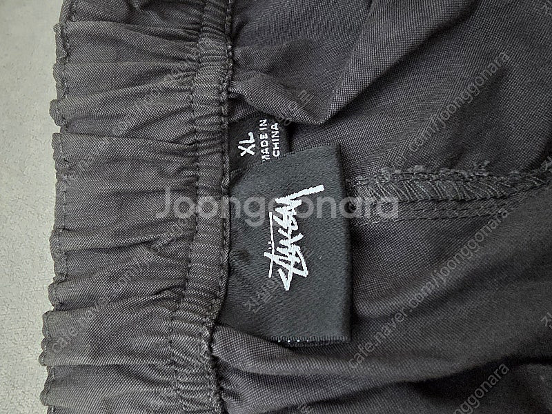 스투시 나이코 오버 트라우저 워시드 블랙 팬츠 XL사이즈 판매합니다.--4