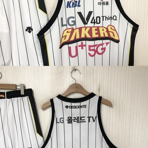 KBL 데상트 창원 LG세이커스 유니폼2XL/쇼츠3XL