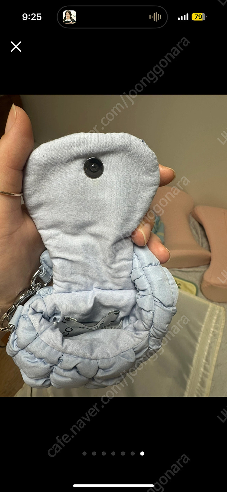 코스 나노백 하늘색(블루)--6