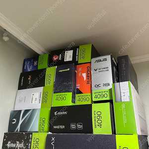 전시/부품용 그래픽카드 RTX 4090 모음 슈라우드