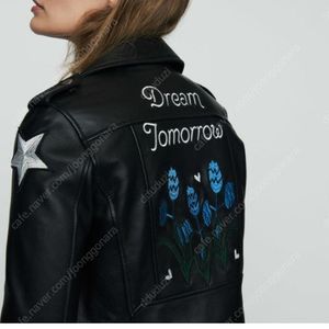 마쥬 Dream Tomorrow 자수 라이더 가죽 자켓 판매합니다