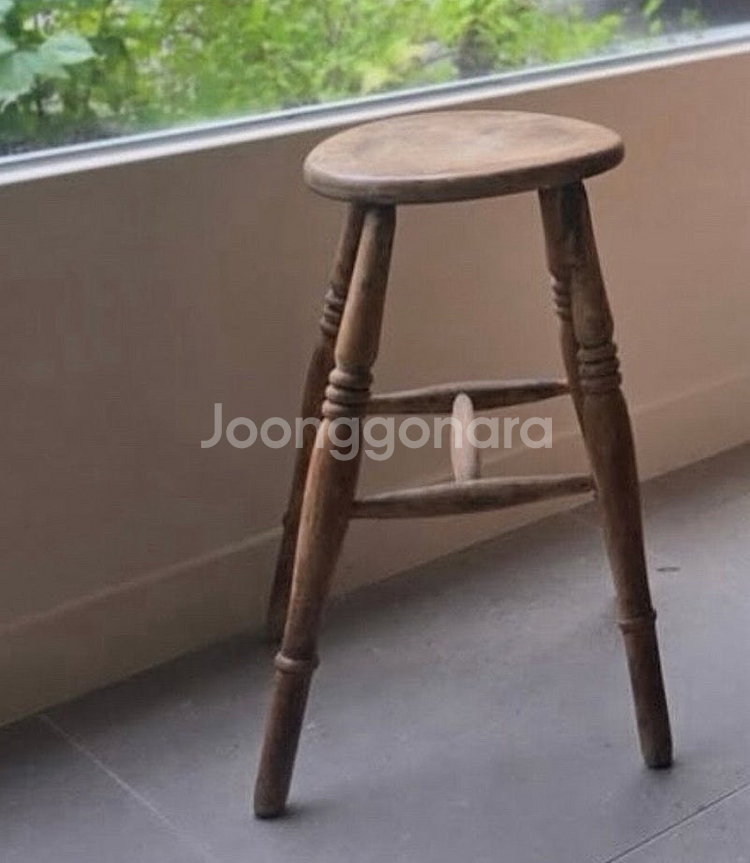 빈티지 파인스툴--0