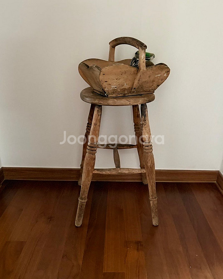 빈티지 파인스툴--2