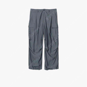 [2]그라프페이퍼 비스코스 큐프로 오버 카고팬츠 다크슬레이드