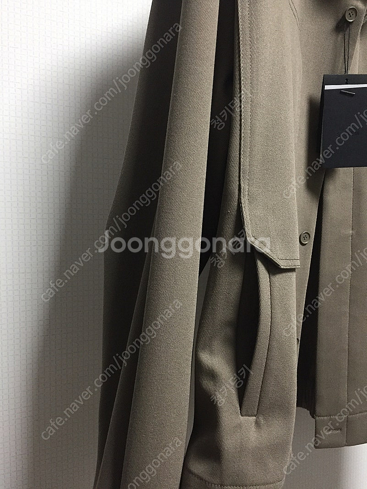 <새상품> 시스템옴므 카라 블루종 자켓 베이지카키컬러 ...--5