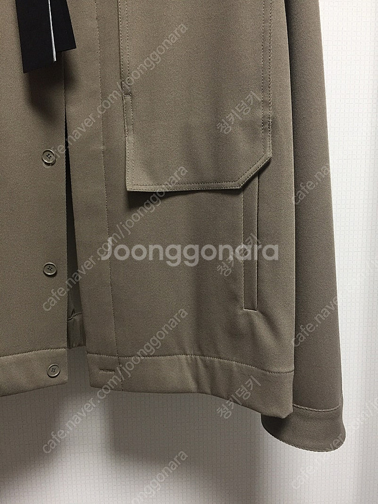 <새상품> 시스템옴므 카라 블루종 자켓 베이지카키컬러 ...--7
