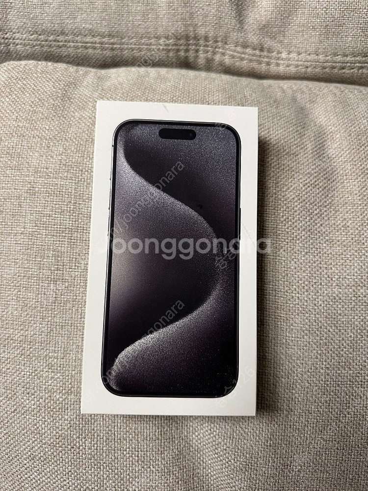 리퍼x 아이폰 15프로 128기가 블랙 자급제 새상품--0