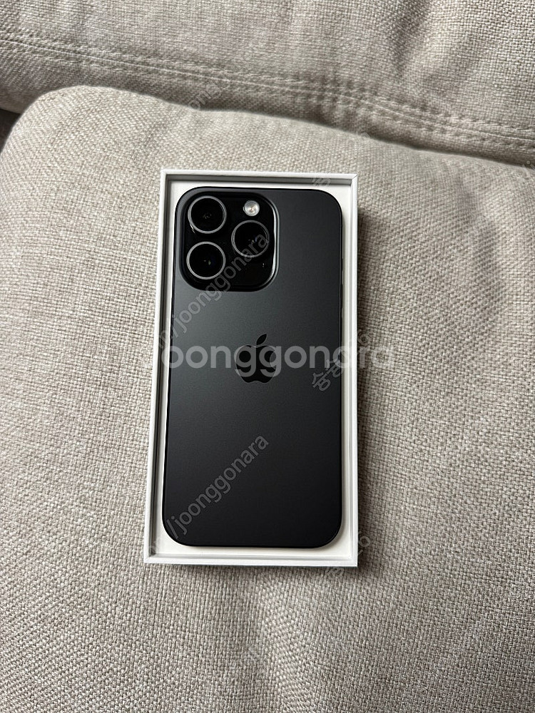 리퍼x 아이폰 15프로 128기가 블랙 자급제 새상품--2