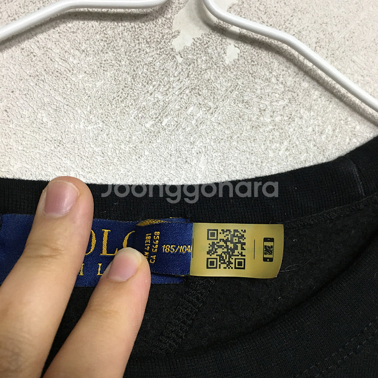 랄프로렌폴로 남성 블랙 맨투맨 XL / 랑방 마인 오브제 타임 럭키슈에뜨 산드로 마쥬 오르 시에 시스템--2