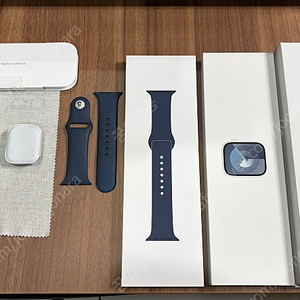 애플워치9, 41mm 실버 알루미늄, 애플케어플러스