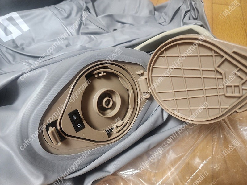 스피엘 더블 에어매트 40 +전용커버 1회 펼쳐봄--4