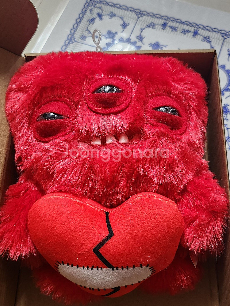 퍼글러인형......핑크철제4단수납장..--0