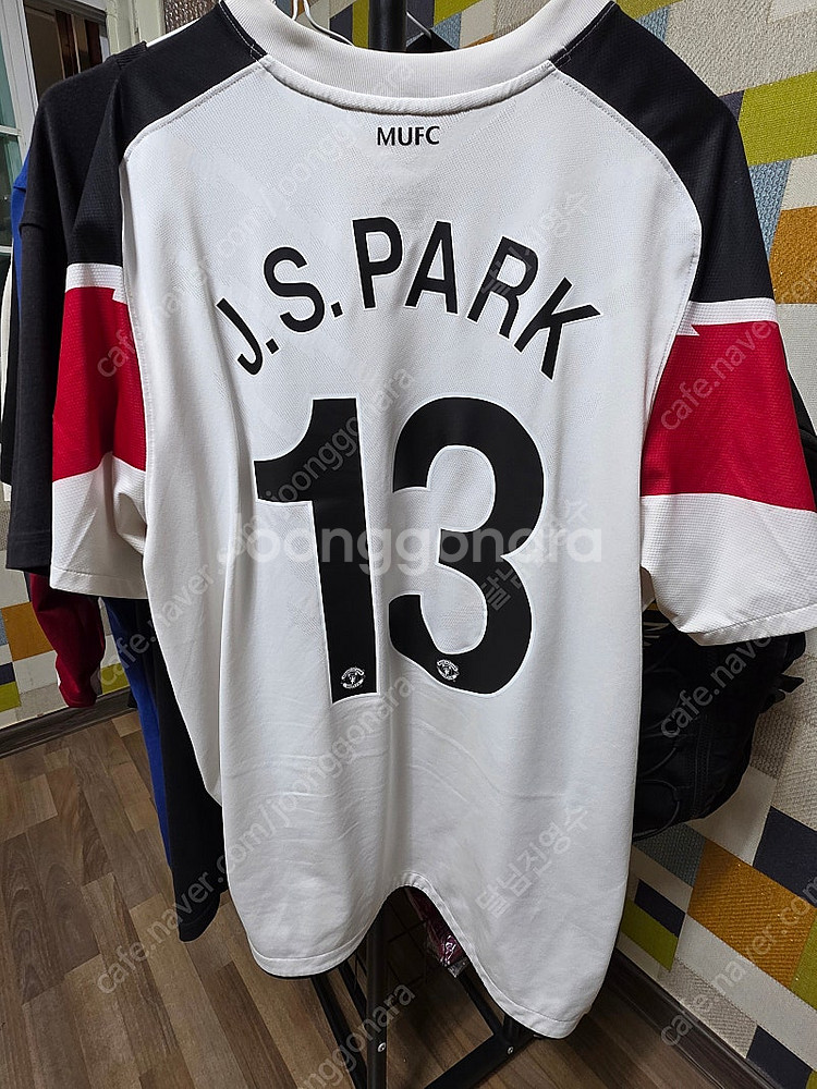 맨유어웨이10-11반팔 오피셜마킹박지성 사이즈L / 맨유어웨이10-11 긴팔 오피셜 오언마킹 사이즈L--1