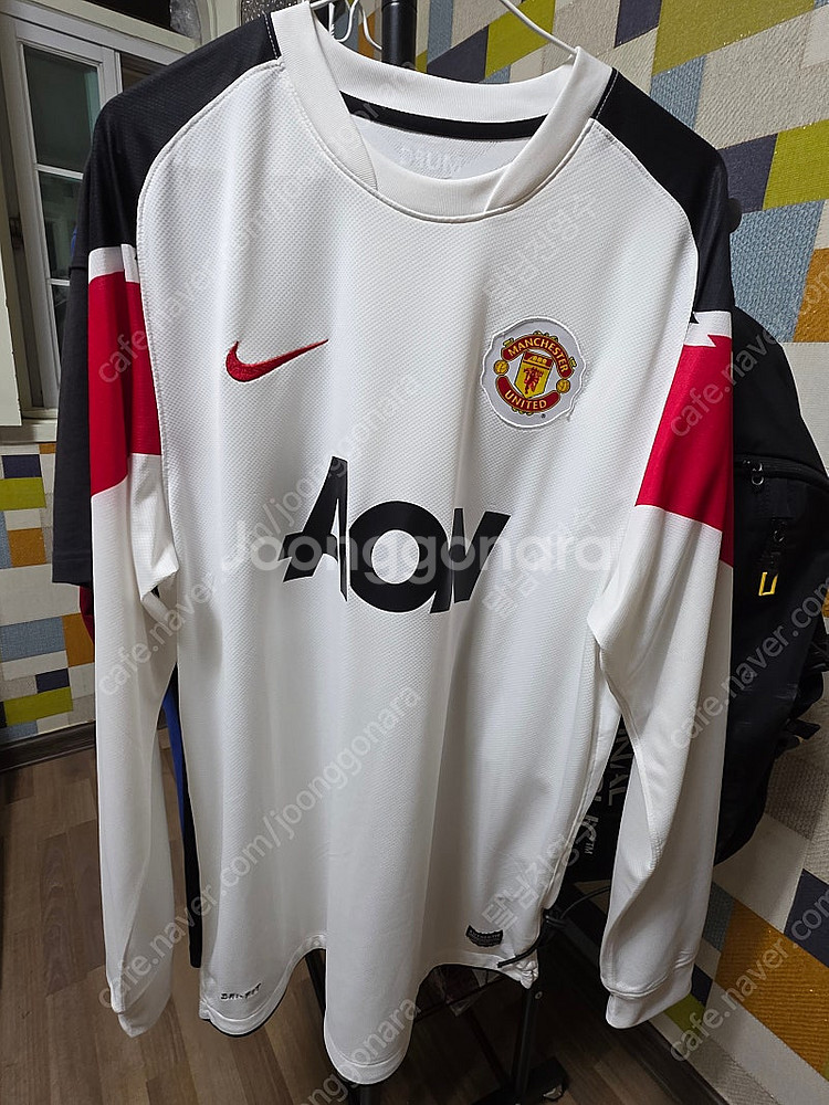 맨유어웨이10-11반팔 오피셜마킹박지성 사이즈L / 맨유어웨이10-11 긴팔 오피셜 오언마킹 사이즈L--4