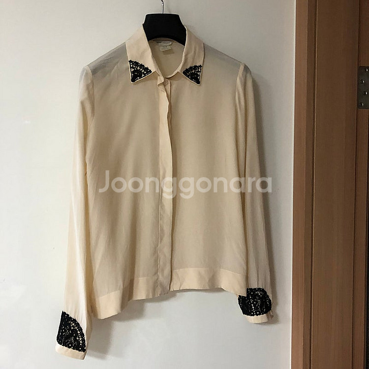 클럽모나코 레이스 실크100 블라우스 셔츠 출근룩 하객룩 올드머니룩결혼식--3