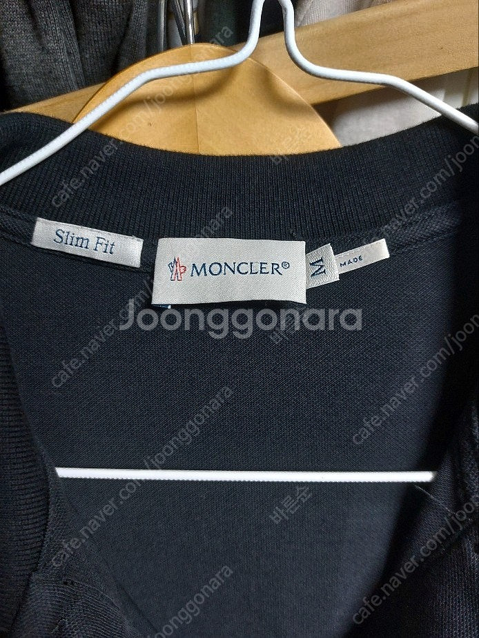 몽클레어 반팔 검정 폴로 피케티 M--1