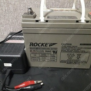 로케트 충전배터리 12볼트 30암페어(ES 30-12) 충전기포함,아임삭전동드릴충전기