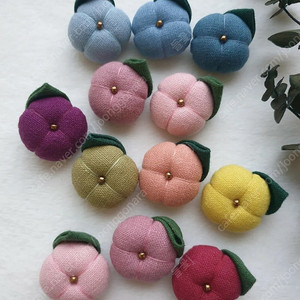 핸드메이드 수국 꽃잎 미니 브로치