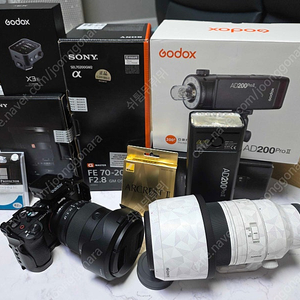a7c2 / 2470gm2 / 70200gm2 / 고독스200pro2 / 고독스 x3동조기 / 포토클램 1442p + 프로골드1easy / 판매합니다