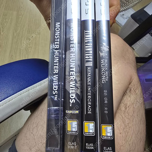 ps5 검은신화 오공 디럭스 미개봉+몬스터헌터와일즈(스틸케이스포함)중고