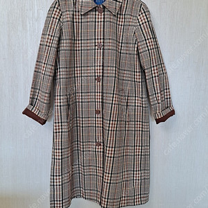 키이스 체크 트렌치