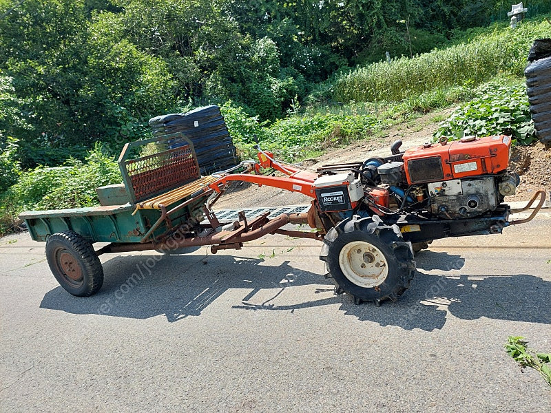 대동경운기 + 키시동 + 대우장착됨 + 추레라 이미지