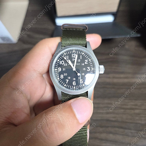 해밀턴 카키필드 메카니컬 38mm 검판 판매합니다