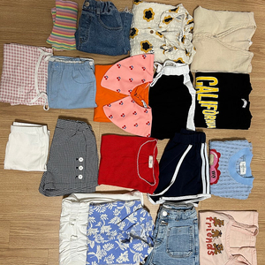 여아 120,L사이즈 여름옷 일괄(리미떼두두,마틸다앤리,콤마,자라,미키하우스,지안클로버 등)