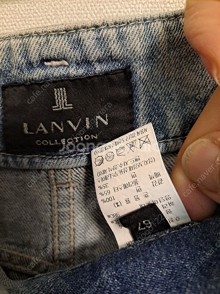 랑방 와이드 데님 팬츠 55~66--6