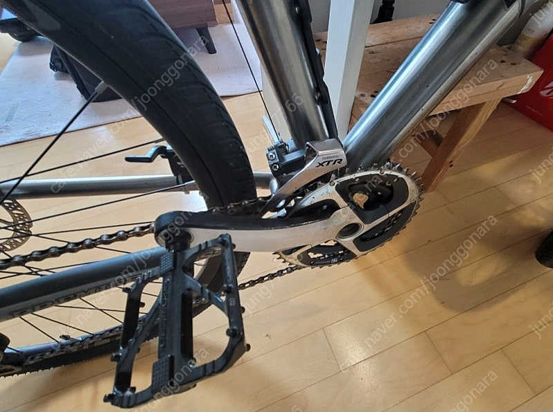 MTB 풀티타늄, 풀 xtr 구동 33단 , 브레이크 큐알까지, 모든 볼트 스텐리스 비 맞아도 걱정끝 이미지
