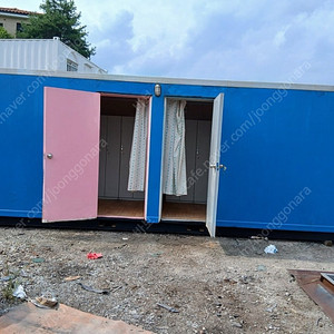 이동식 컨테이너 샤워실 남녀 분리 각 7인용 │ 대형 샤워장 현장·스포츠·야외 캠핑