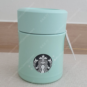스타벅스 민트 스노우맨 보온컨테이너