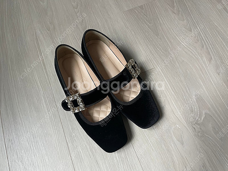 벨벳 메리제인 구두 수제화 230--0