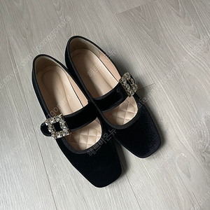 벨벳 메리제인 구두 수제화 230