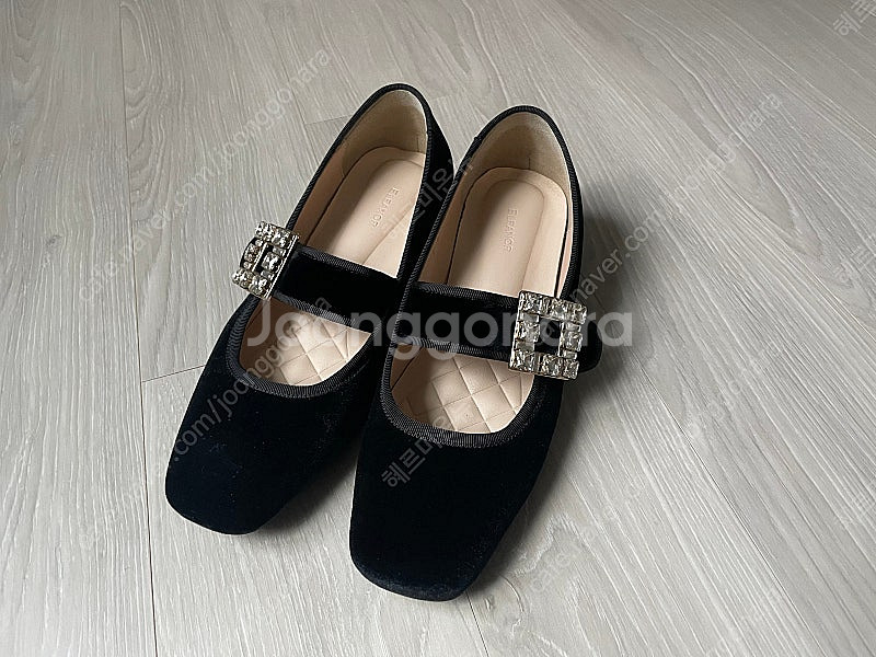 벨벳 메리제인 구두 수제화 230--1