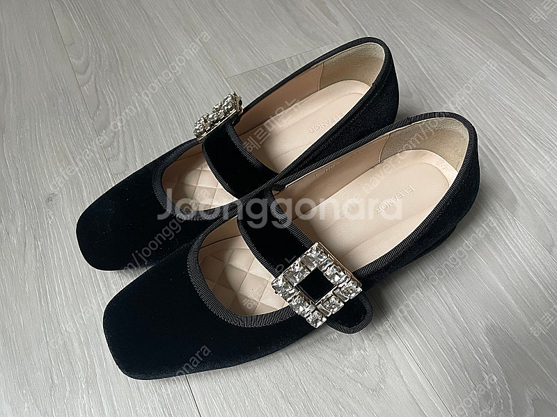 벨벳 메리제인 구두 수제화 230--2