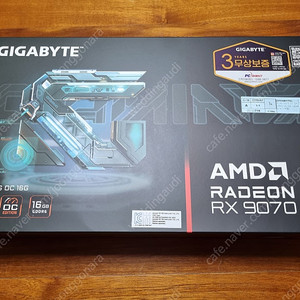 [GIGABYTE] 라데온 RX 9070XT GAMING OC D6 16GB 신품 미개봉