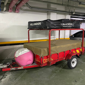 캠핑용 카고 트레일러 + 루프탑 텐트